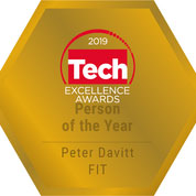 Badge for FIT CEO Named Person of the Year at Tech Excellence Awards