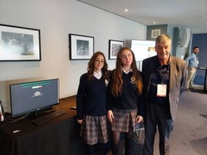 Amy and Gabby, the Tech Whizz Kids from Presentation Community College Terenure, with Peter Davitt, CEO of FIT. Amy and Gabby cracked the code of the Social Engineering Challenge in the fastest time on the day, at the inaugural Tech Ascent Event, Croke Park - 7th March 2024! Well done!!